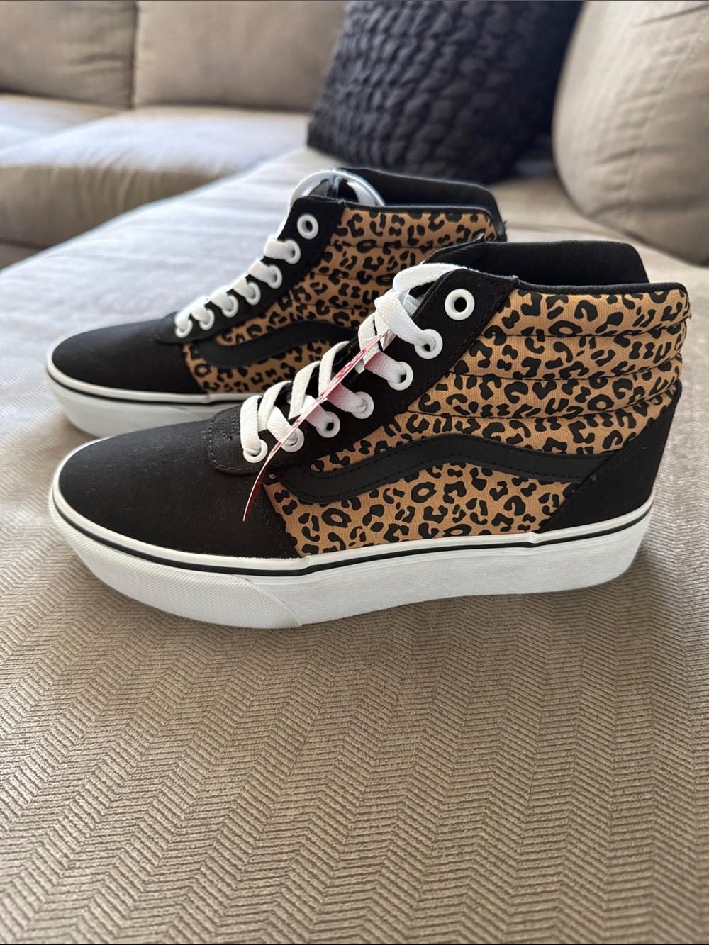 Vans Leopard Print Wedge High-Top Sneaker - NWT!
